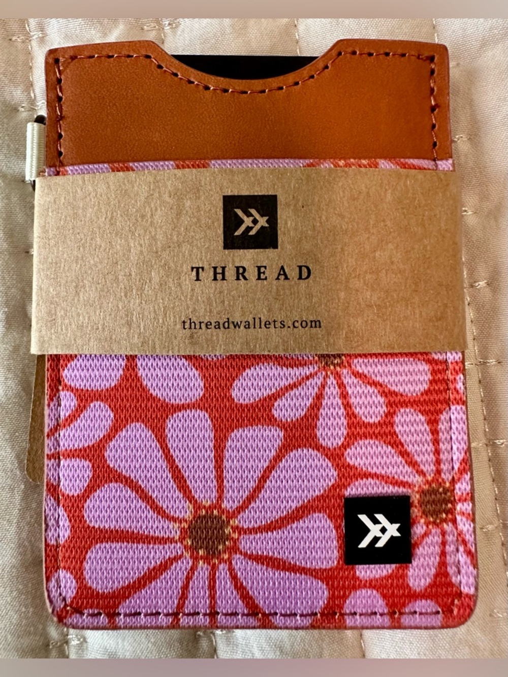 Thread Wallet Floral Slim Card Holder – RFID Leather Wallet NWT